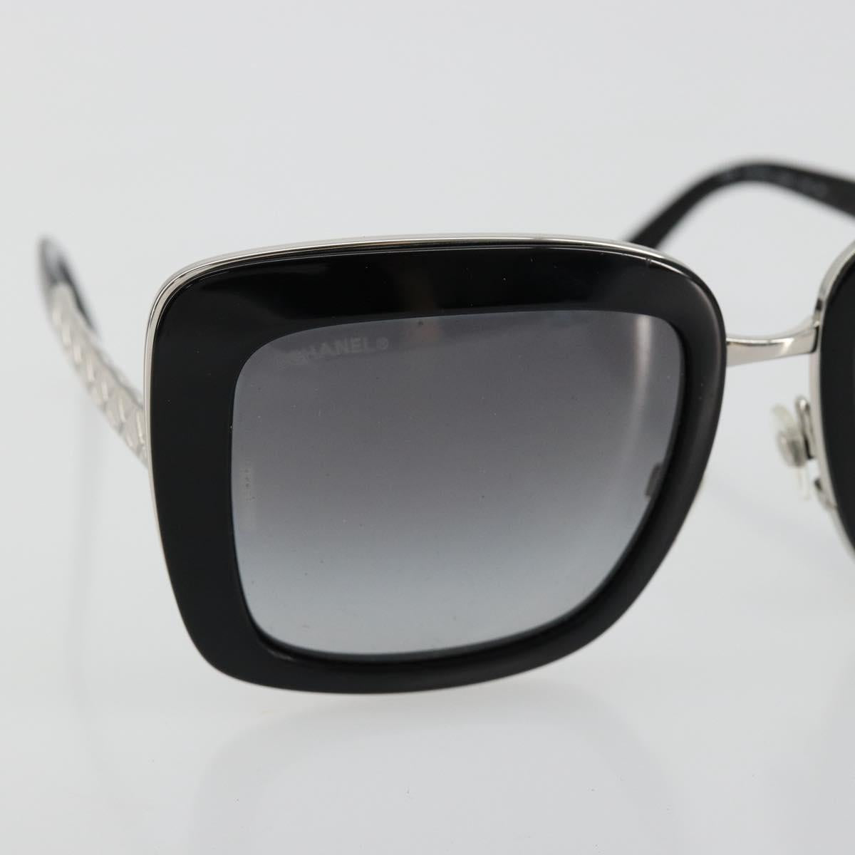 CHANEL Sunglasses plastic Black CC Auth BA13441M