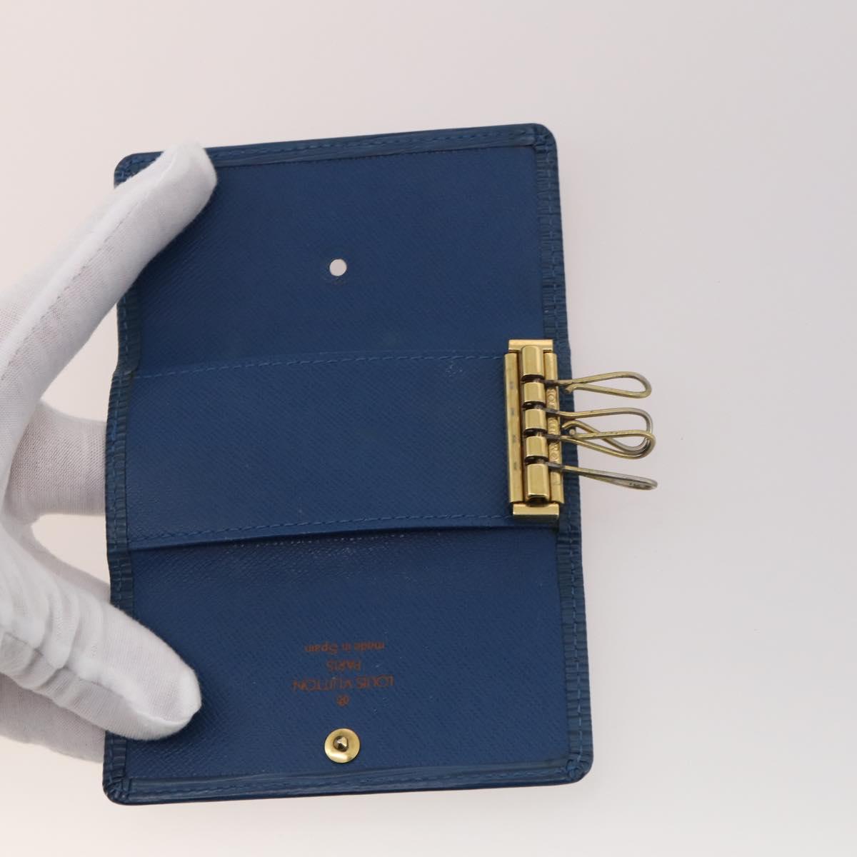 LOUIS VUITTON Monogram Epi Wallet 8 Set Green Blue LV Auth BA13442