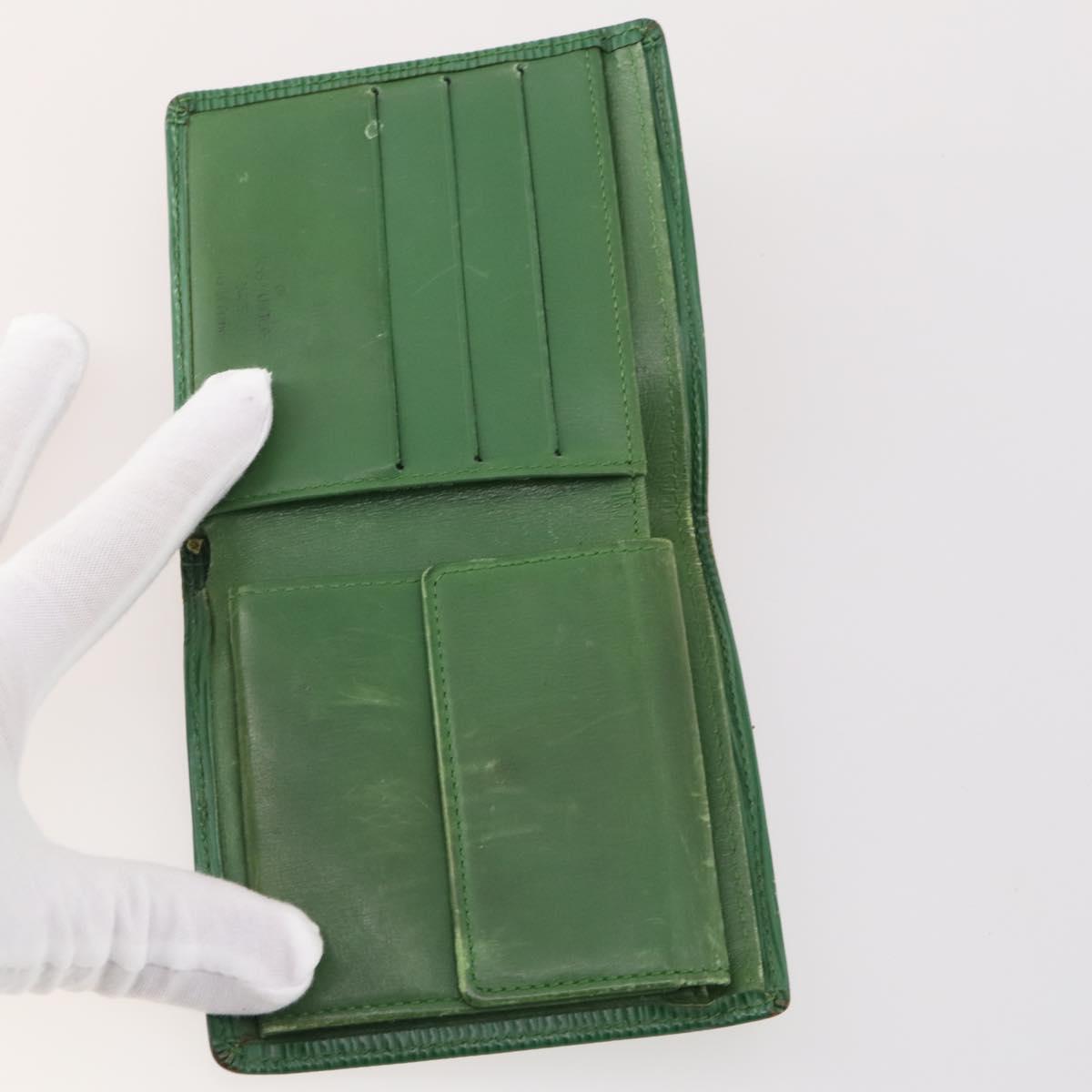 LOUIS VUITTON Monogram Epi Wallet 8 Set Green Blue LV Auth BA13442