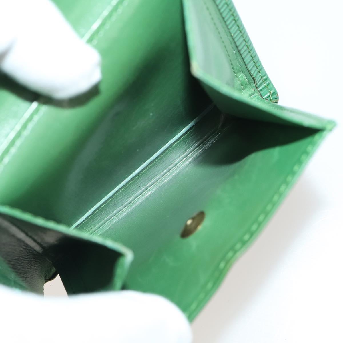 LOUIS VUITTON Monogram Epi Wallet 8 Set Green Blue LV Auth BA13442