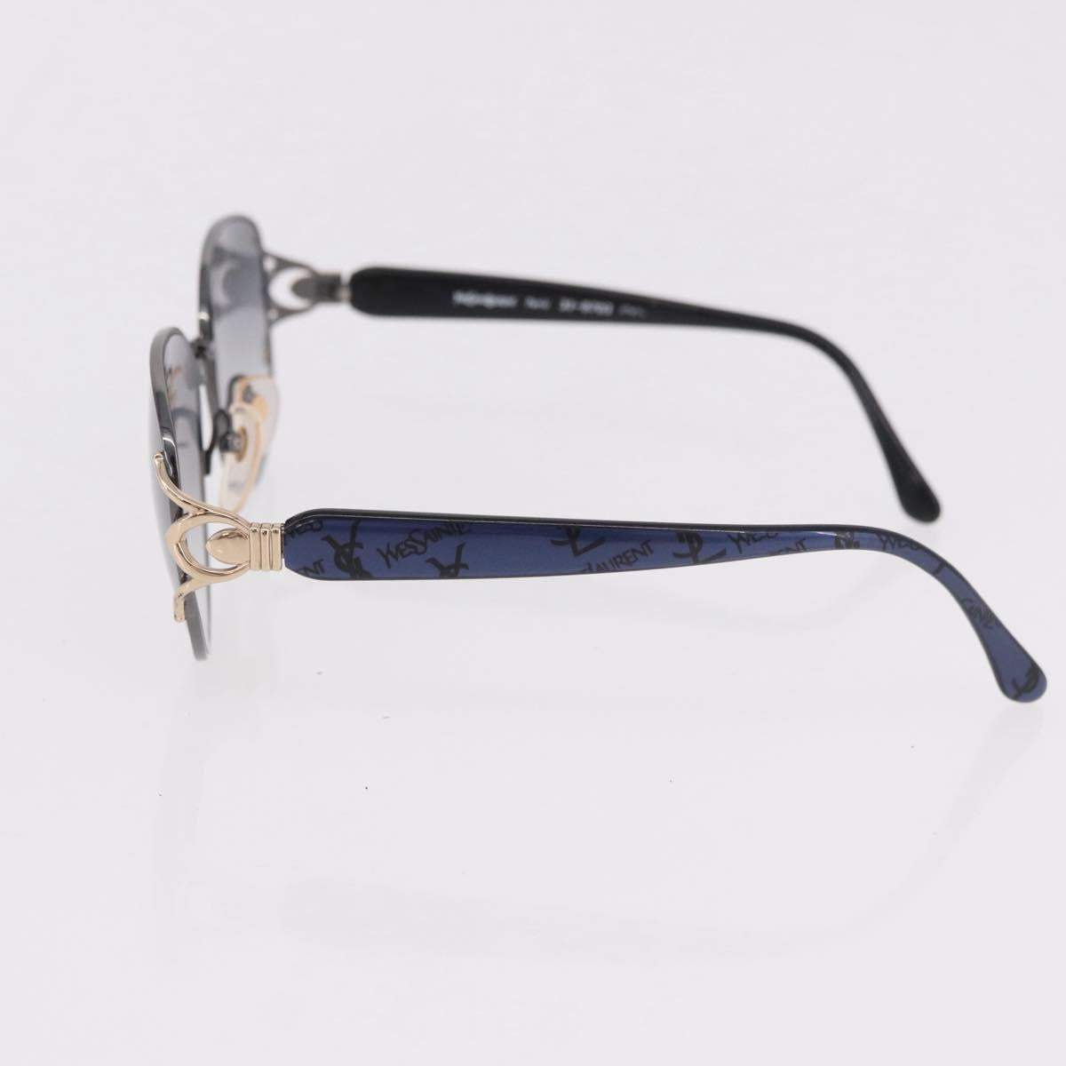 Chloe Saint Laurent Sunglasses plastic 2 Set Blue Ivory Auth BA13444