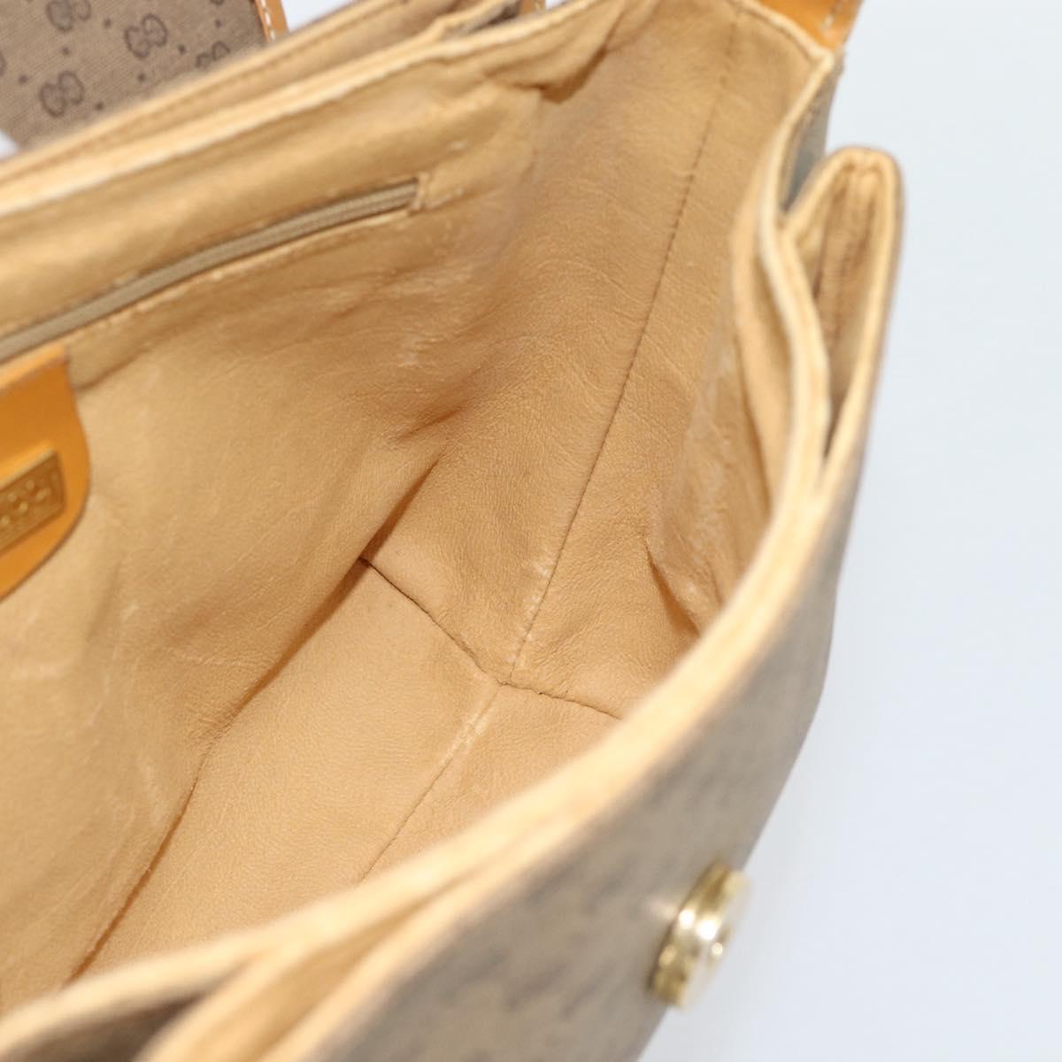 GUCCI Micro GG Supreme Shoulder Bag PVC Beige Gold 001 099 4084 Auth BA13452