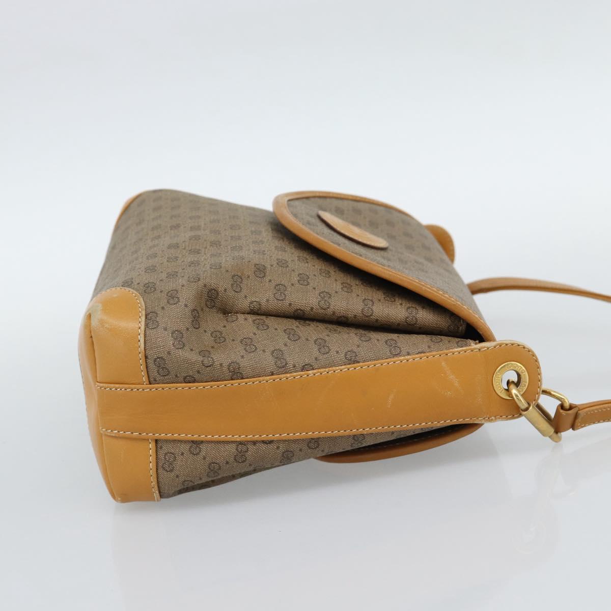 GUCCI Micro GG Supreme Shoulder Bag PVC Beige Gold 001 099 4084 Auth BA13452