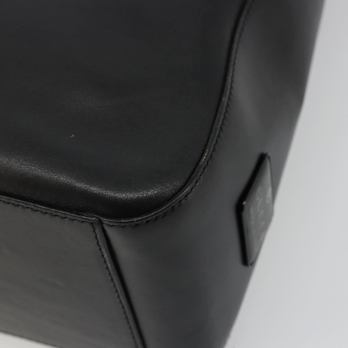 GUCCI Shoulder Bag Leather Black Silver 001 3770 Auth BA13453