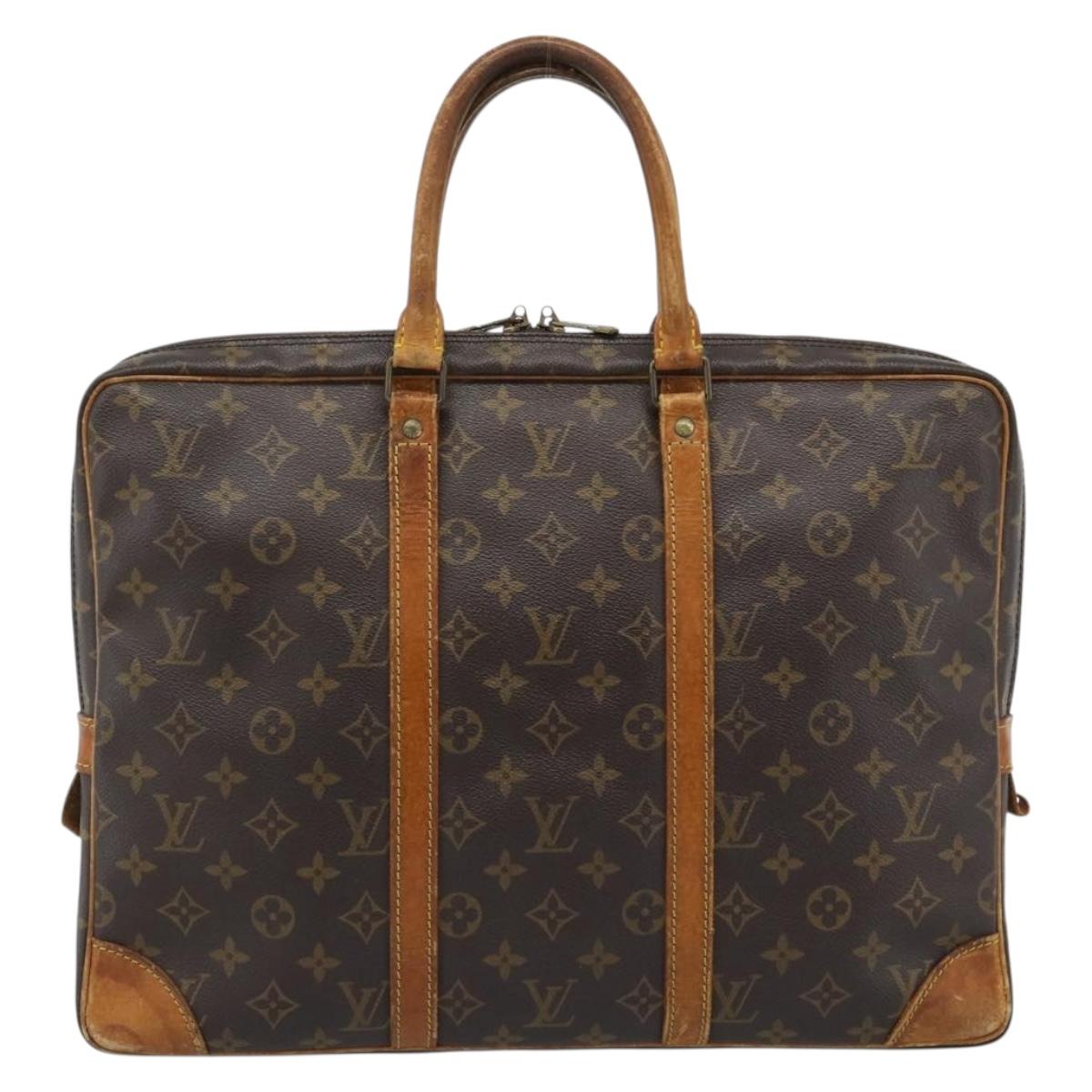 LOUIS VUITTON Monogram Porte Documents Voyage Business Bag M53361 Auth BA13456