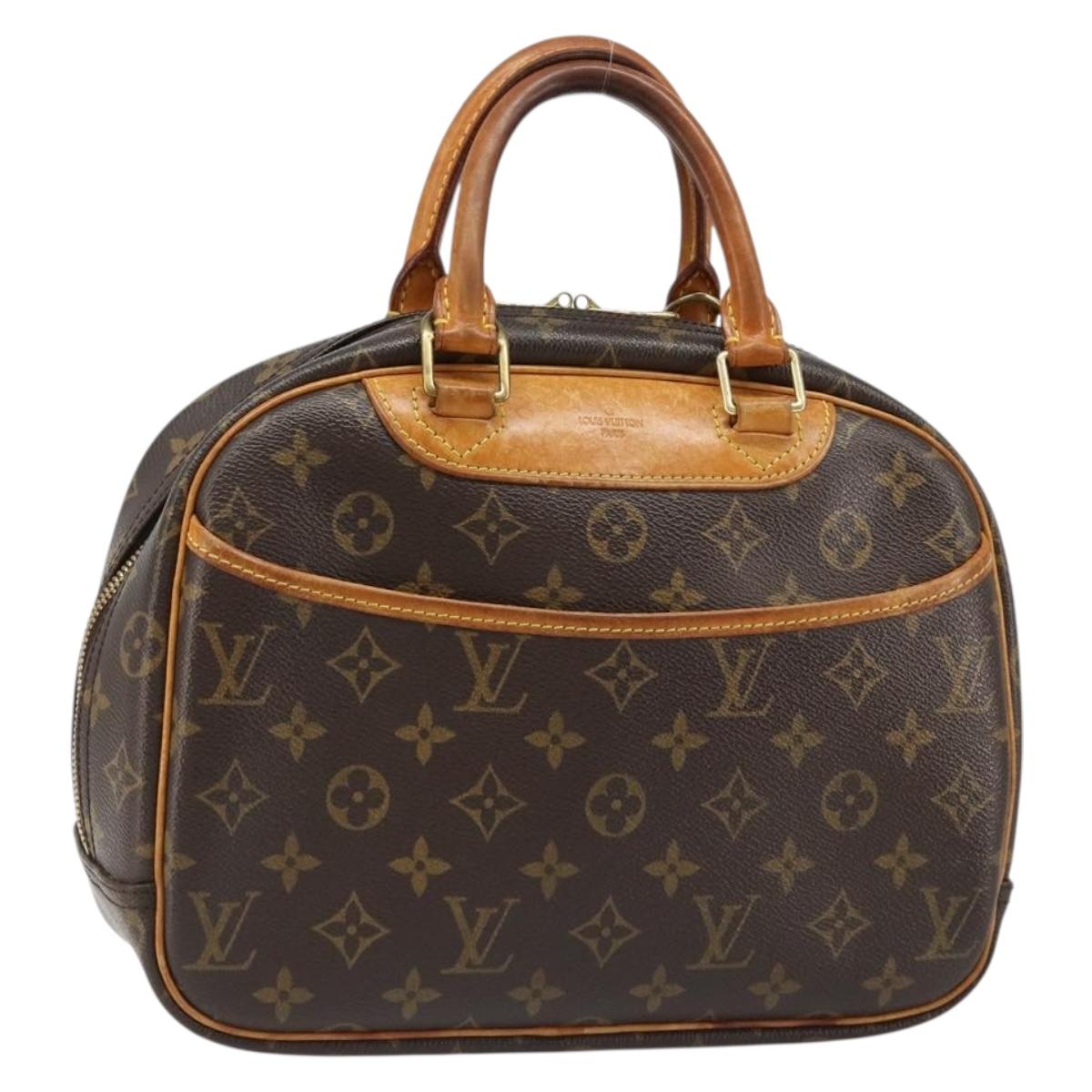 LOUIS VUITTON Monogram Trouville Hand Bag M42228 LV Auth BA13457