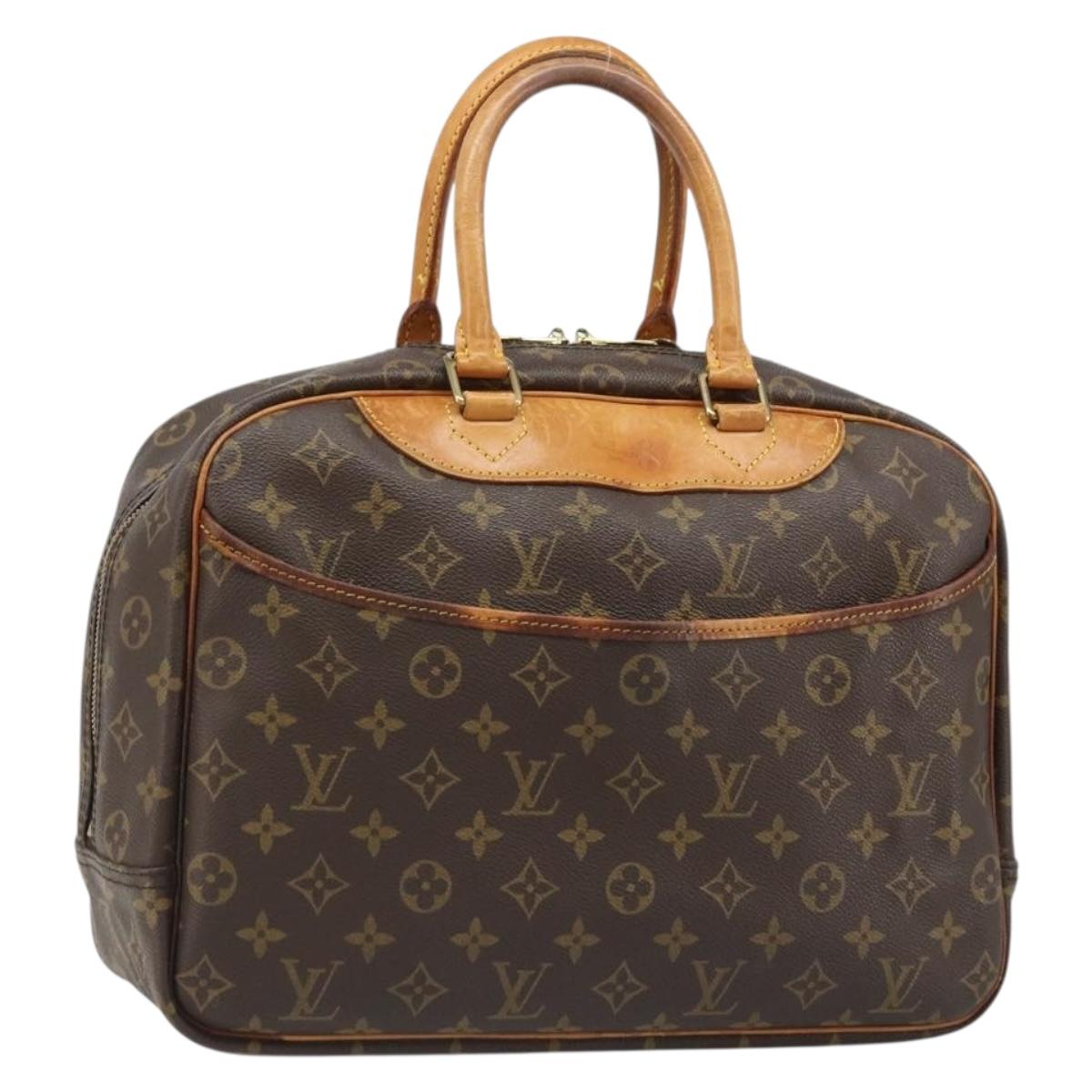 LOUIS VUITTON Monogram Deauville Hand Bag M47270 LV Auth BA13458