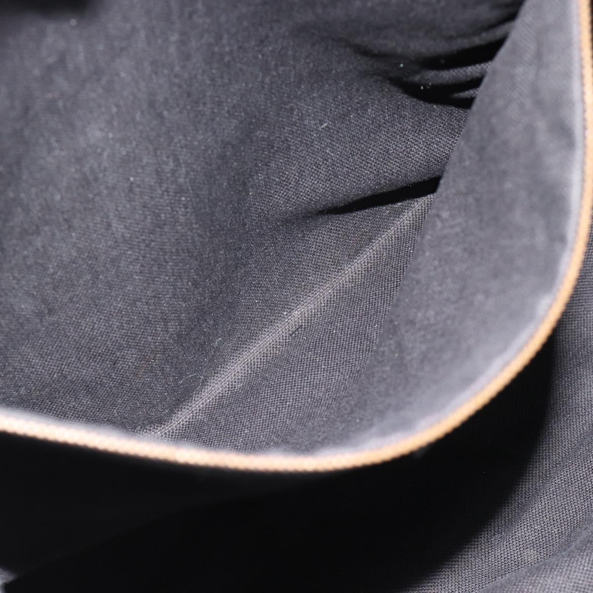 GUCCI Tote Bag Suede Black Gold 305585 Auth BA13459
