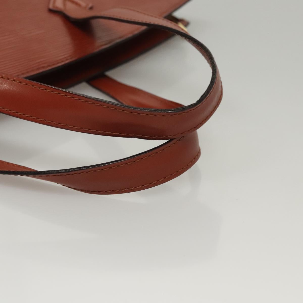 LOUIS VUITTON Epi Saint Jacques Hand Bag Brown M52263 LV Auth BA1346