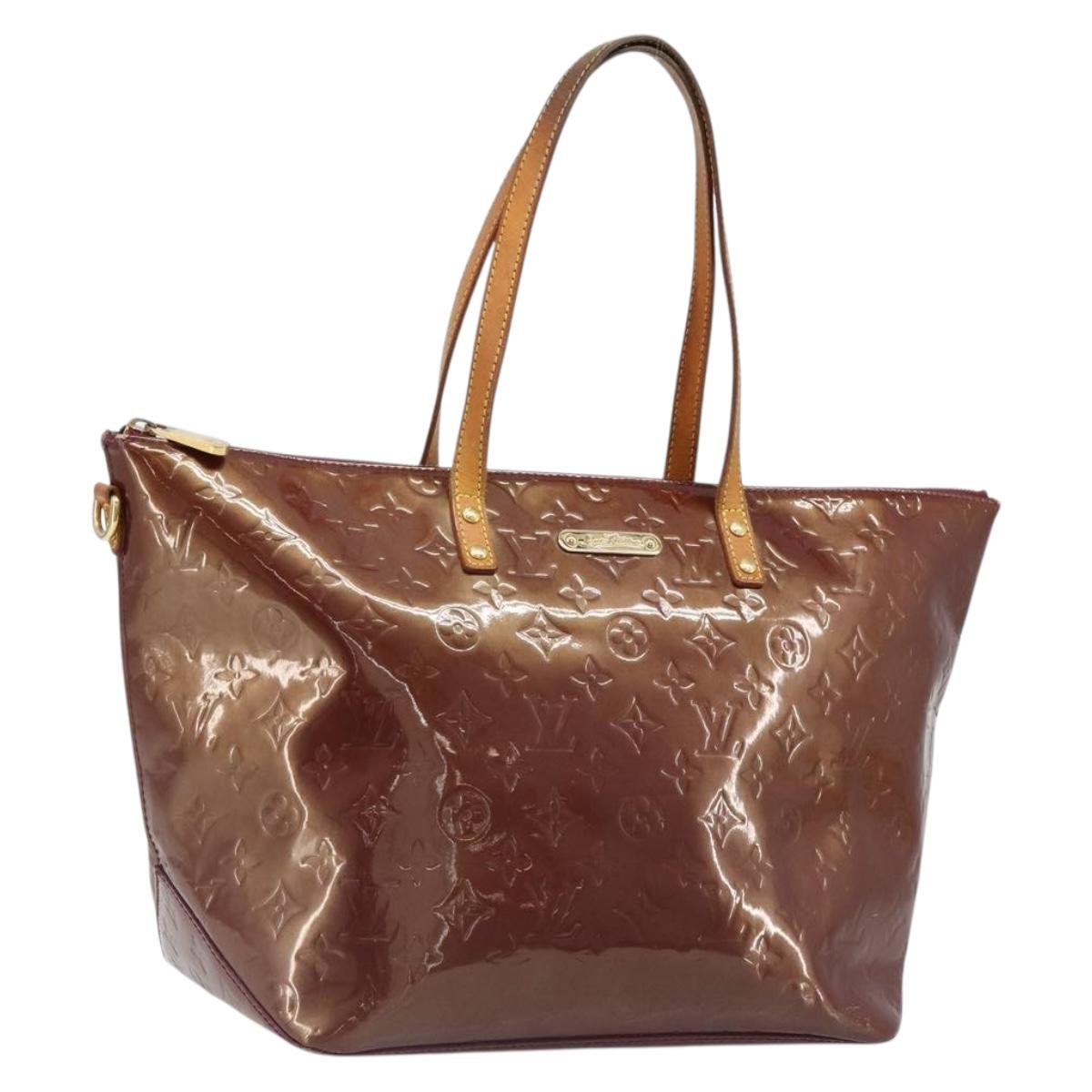 LOUIS VUITTON Monogram Vernis Bellevue GM Tote Bag Violet M93588 LV Auth BA13461