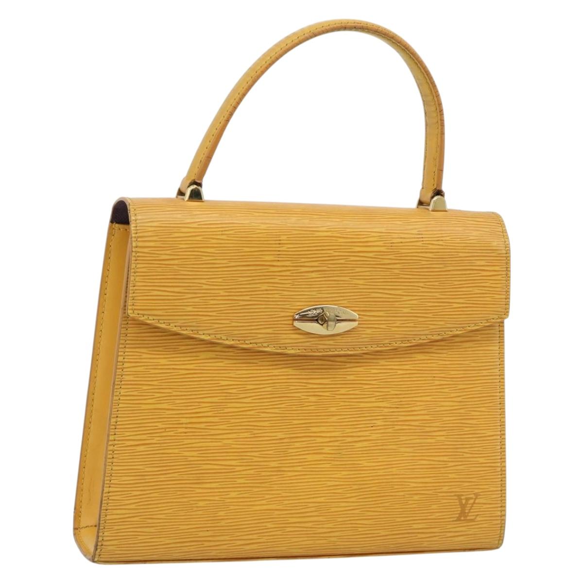 LOUIS VUITTON Epi Malesherbes Bag Tassili Yellow Jonne M52379 LV Auth BA13470