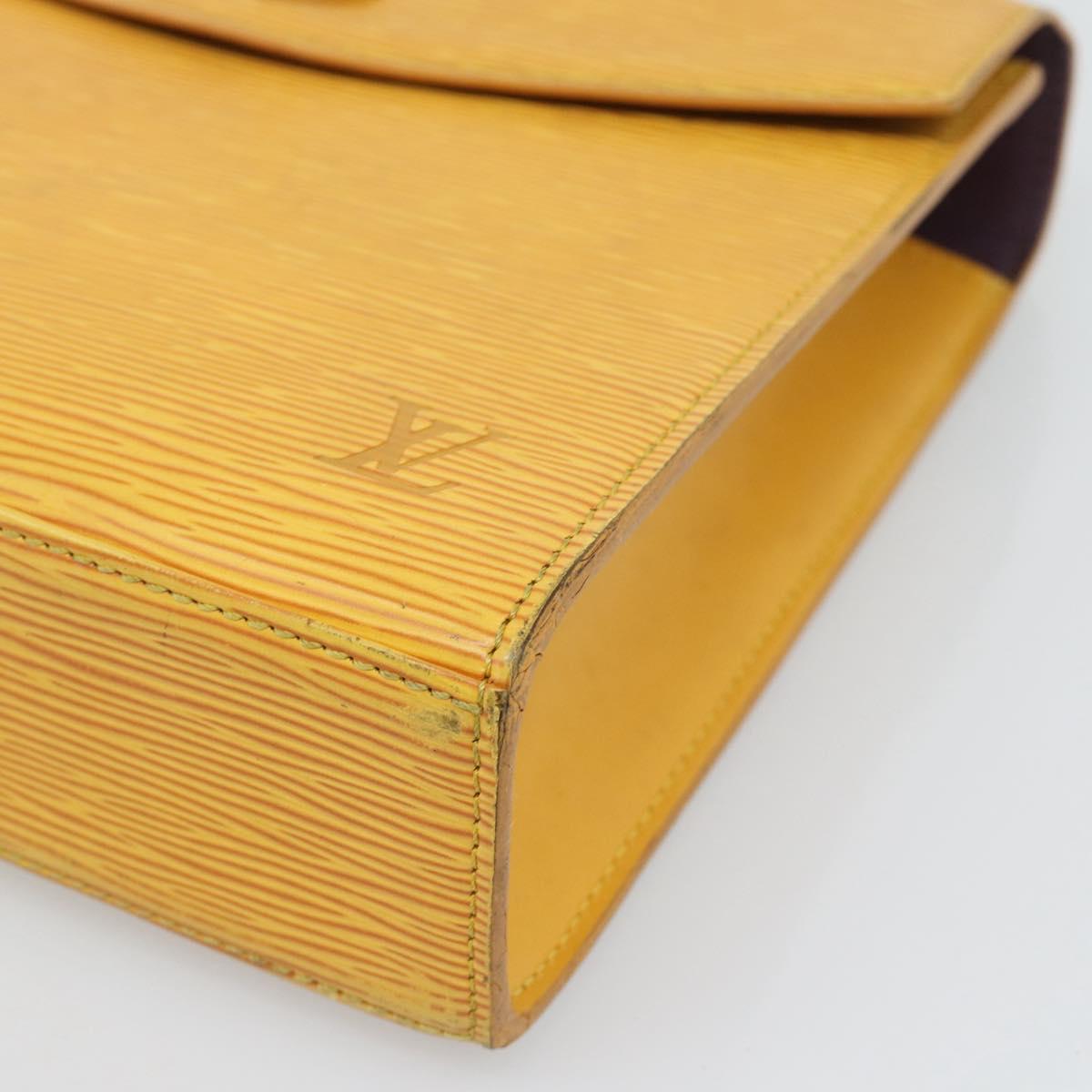 LOUIS VUITTON Epi Malesherbes Bag Tassili Yellow Jonne M52379 LV Auth BA13470
