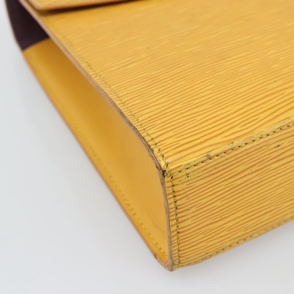 LOUIS VUITTON Epi Malesherbes Bag Tassili Yellow Jonne M52379 LV Auth BA13470