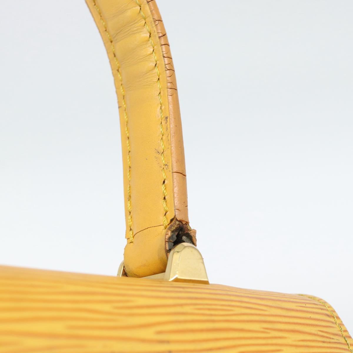 LOUIS VUITTON Epi Malesherbes Bag Tassili Yellow Jonne M52379 LV Auth BA13470