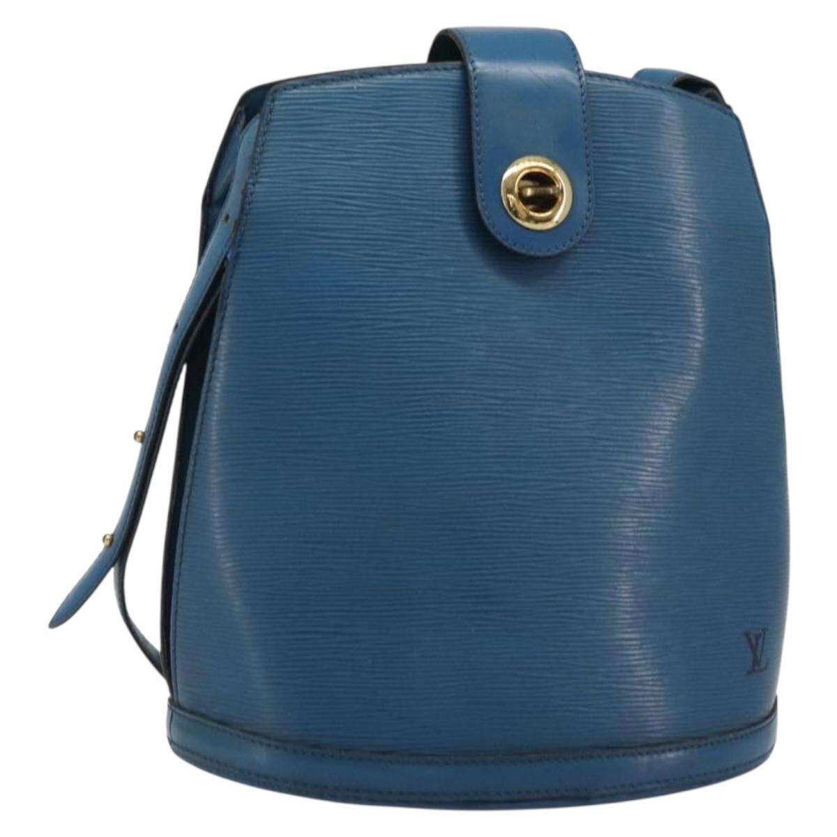 LOUIS VUITTON Epi Cluny Shoulder Bag Blue M52255 LV Auth BA13485