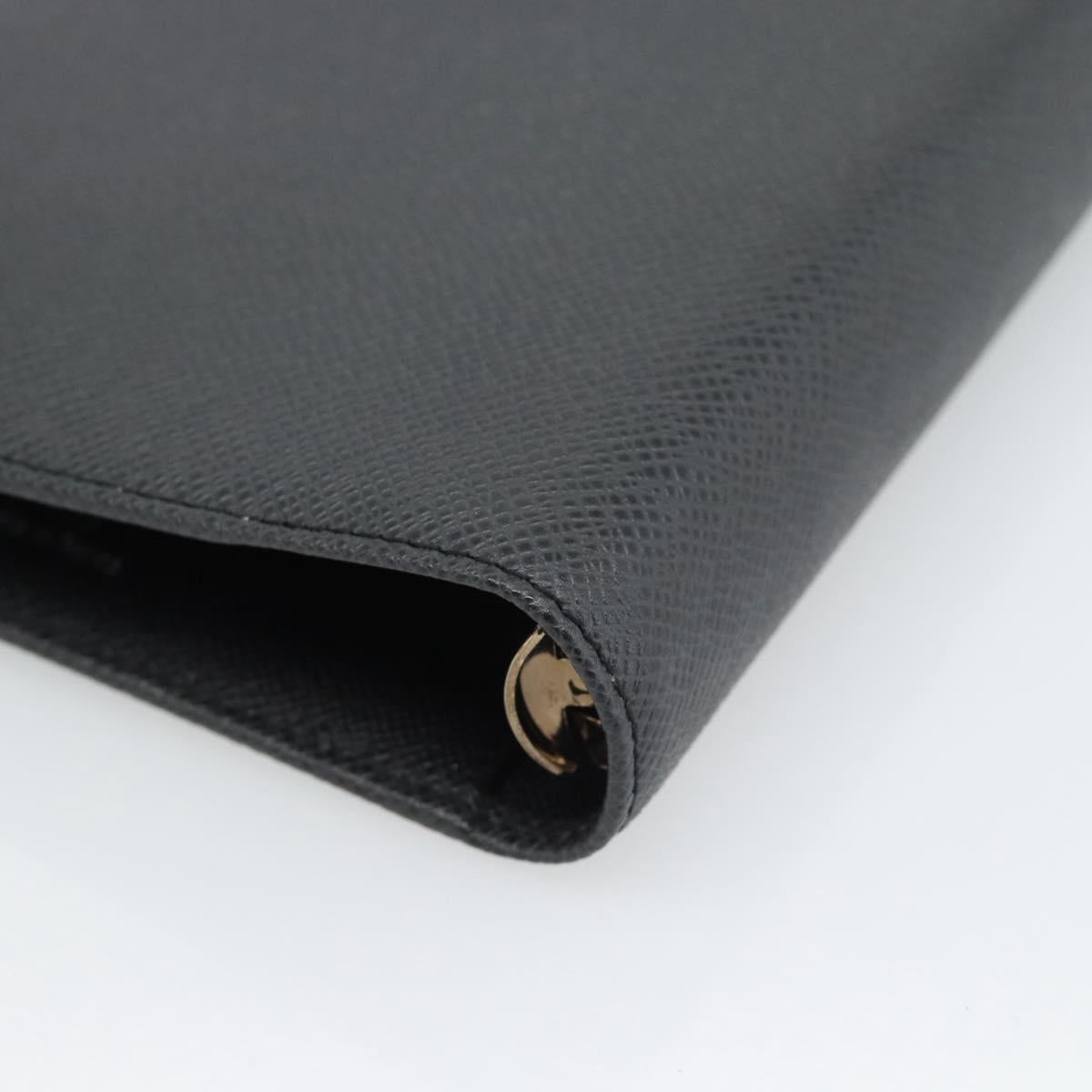 LOUIS VUITTON Taiga Leather Agenda MM Day Planner Cover Ardoise Auth BA13490