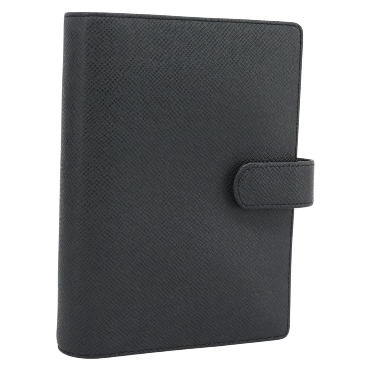 LOUIS VUITTON Taiga Leather Agenda MM Day Planner Cover Ardoise Auth BA13490