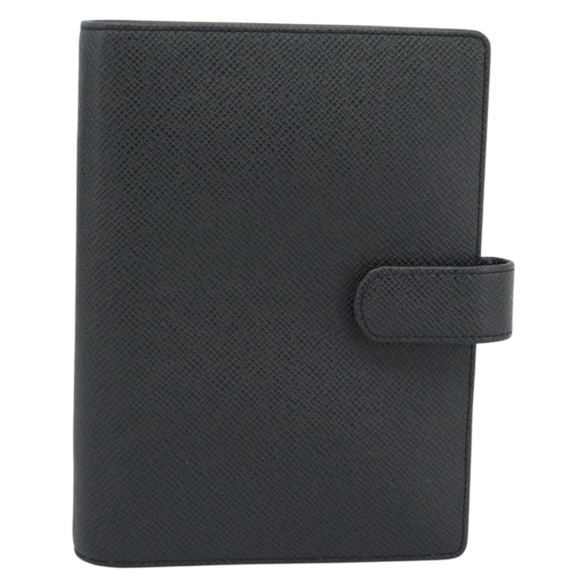 LOUIS VUITTON Taiga Leather Agenda MM Day Planner Cover Ardoise Auth BA13490