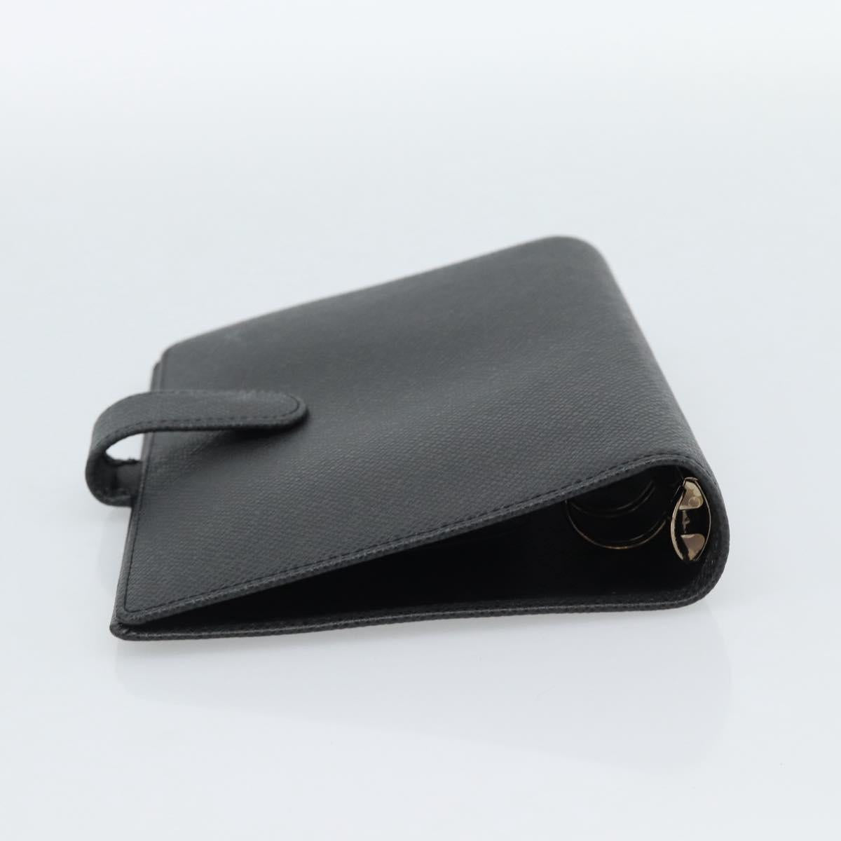 LOUIS VUITTON Taiga Leather Agenda MM Day Planner Cover Ardoise Auth BA13490