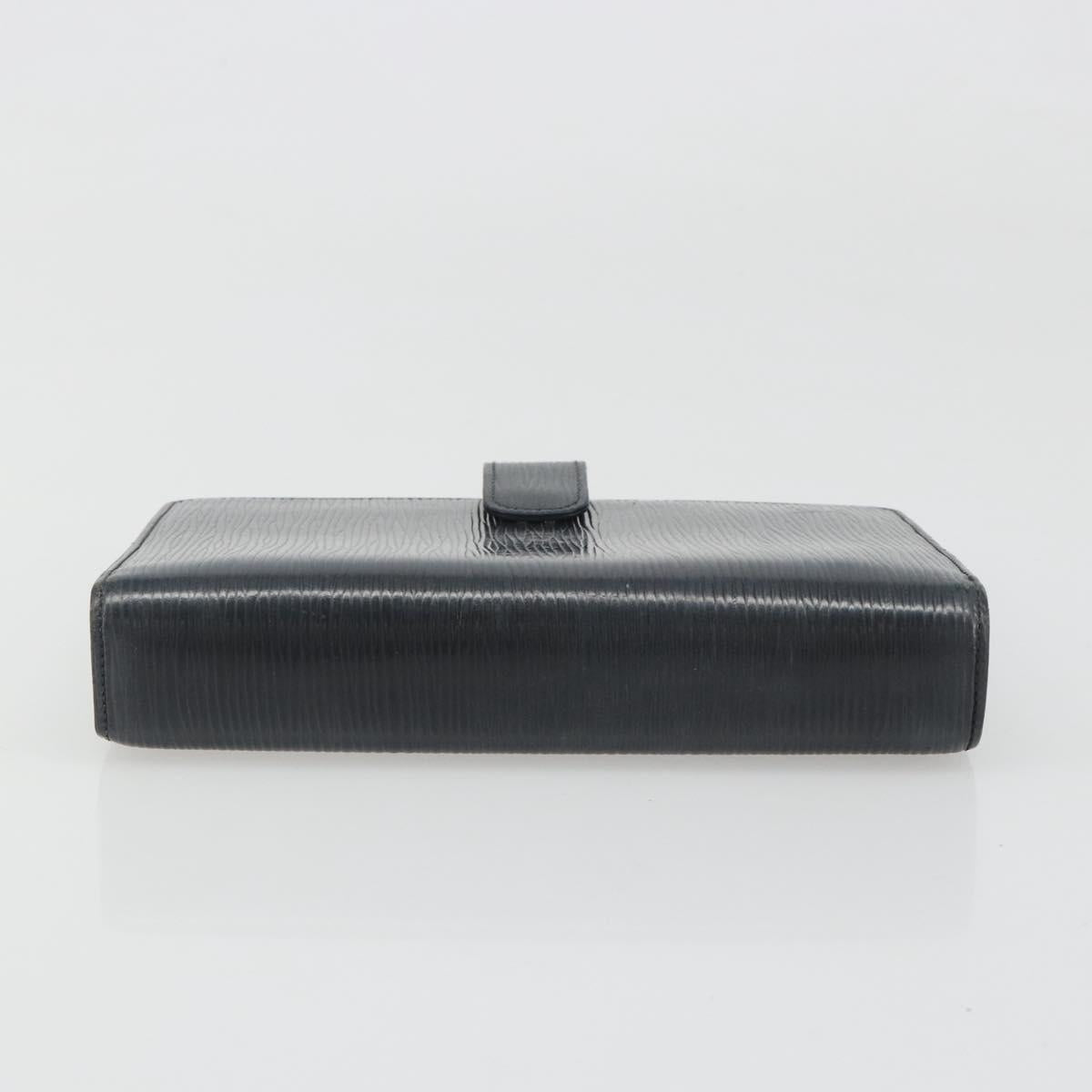 LOUIS VUITTON Epi Agenda MM Day Planner Cover Black R20042 LV Auth BA13491