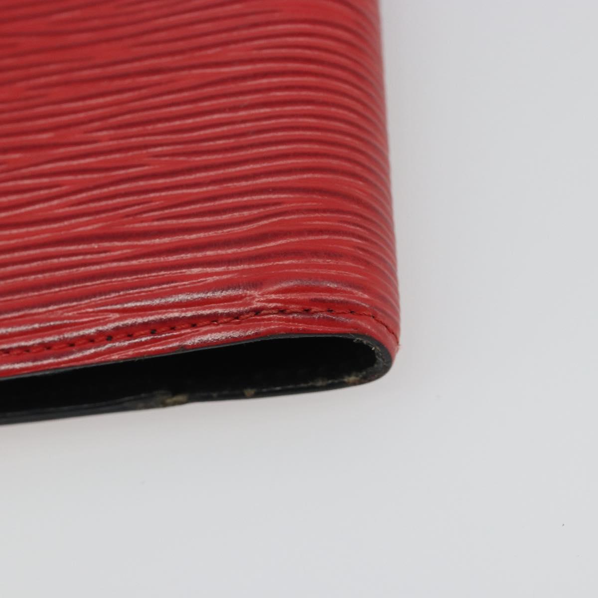 LOUIS VUITTON Epi Agenda PM Day Planner Cover Red R20057 LV Auth BA13494