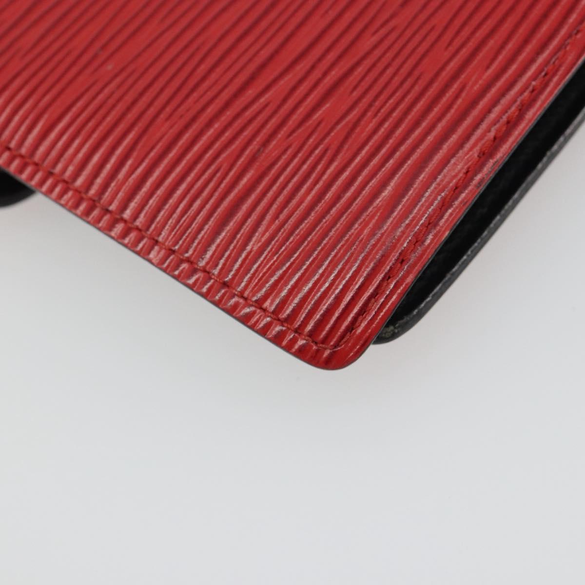 LOUIS VUITTON Epi Agenda PM Day Planner Cover Red R20057 LV Auth BA13494