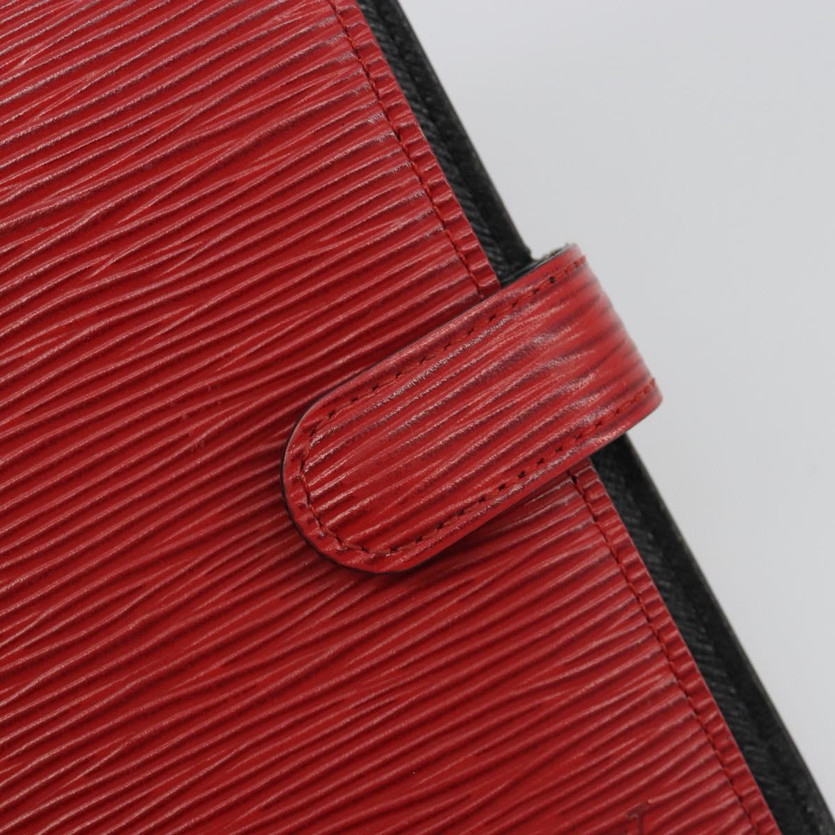 LOUIS VUITTON Epi Agenda PM Day Planner Cover Red R20057 LV Auth BA13494