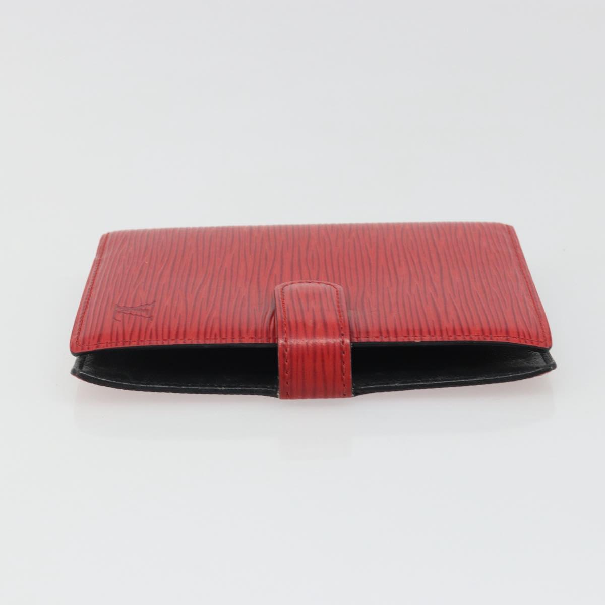LOUIS VUITTON Epi Agenda PM Day Planner Cover Red R20057 LV Auth BA13494
