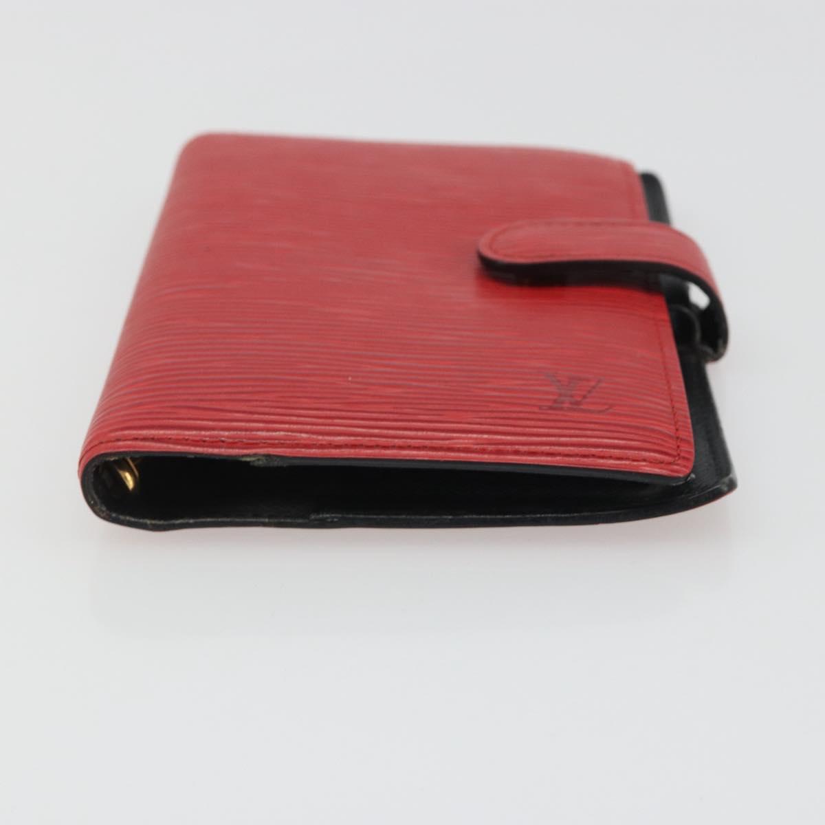 LOUIS VUITTON Epi Agenda PM Day Planner Cover Red R20057 LV Auth BA13494