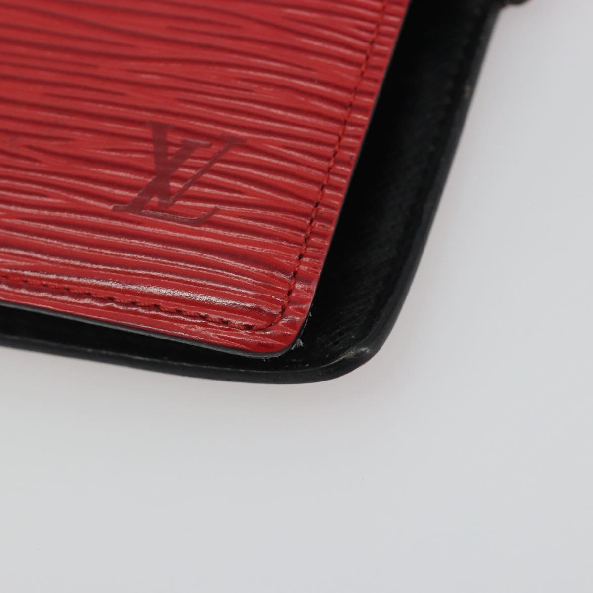 LOUIS VUITTON Epi Agenda PM Day Planner Cover Red R20057 LV Auth BA13494