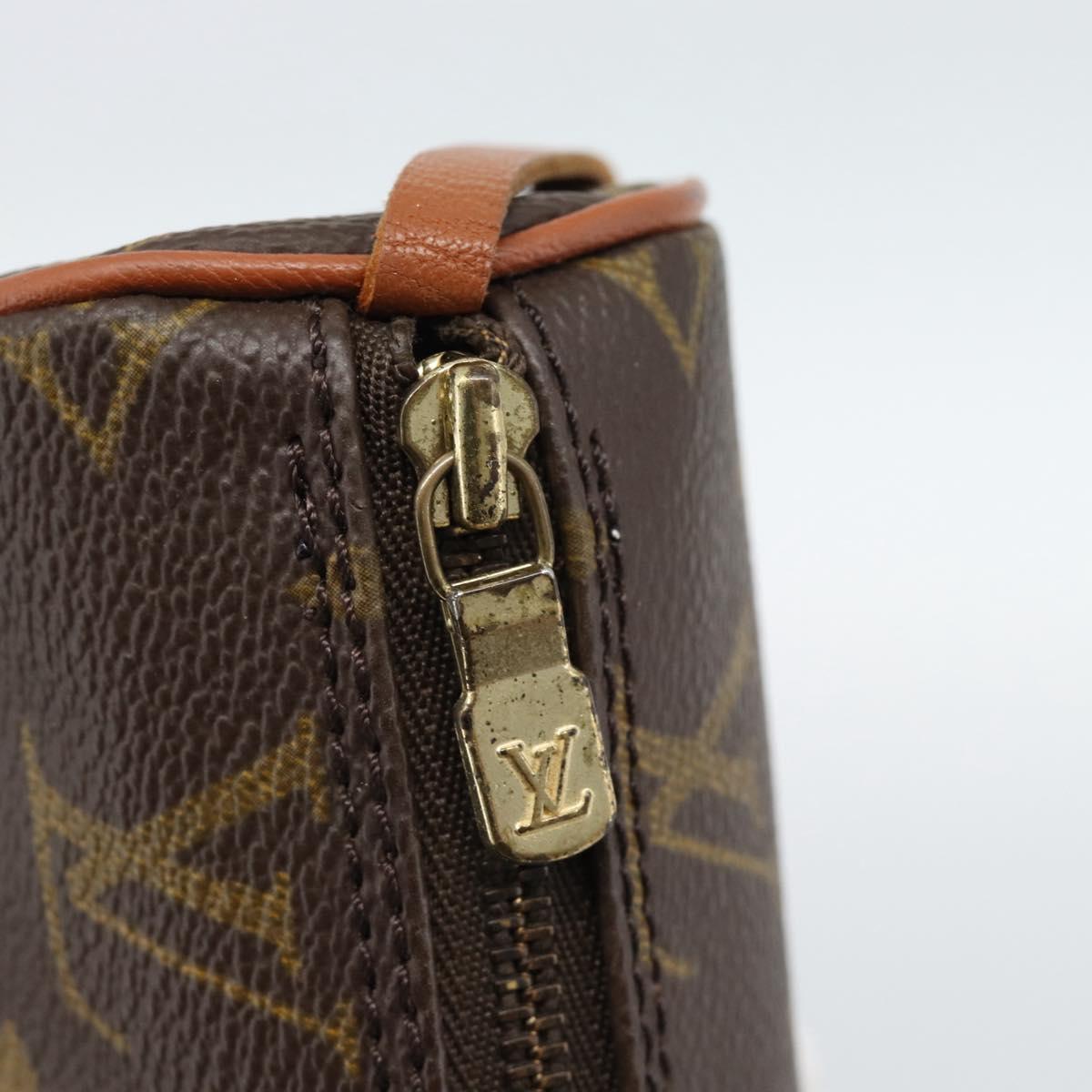 LOUIS VUITTON Monogram Papillon Pouch LV Auth BA13496