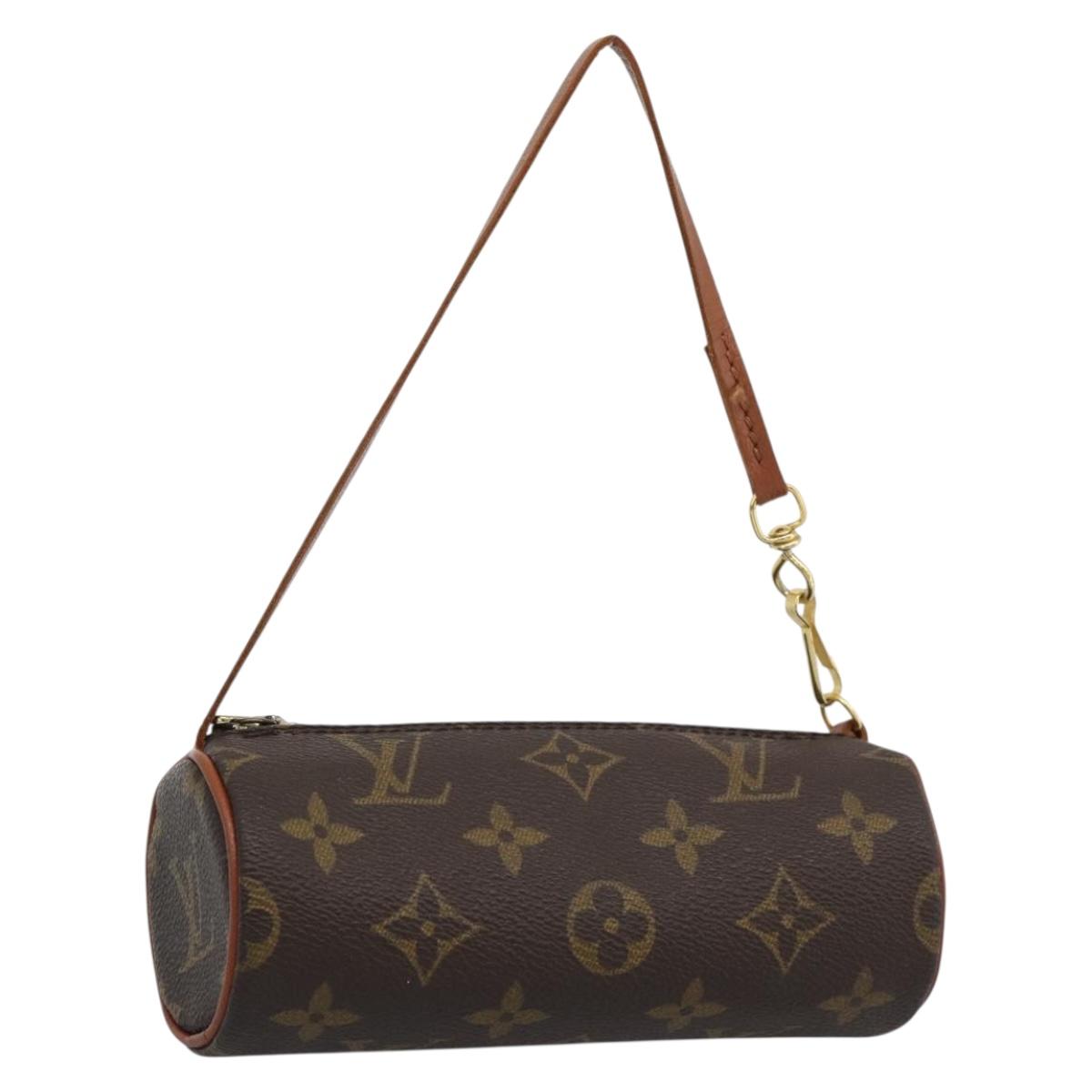 LOUIS VUITTON Monogram Papillon Pouch LV Auth BA13496