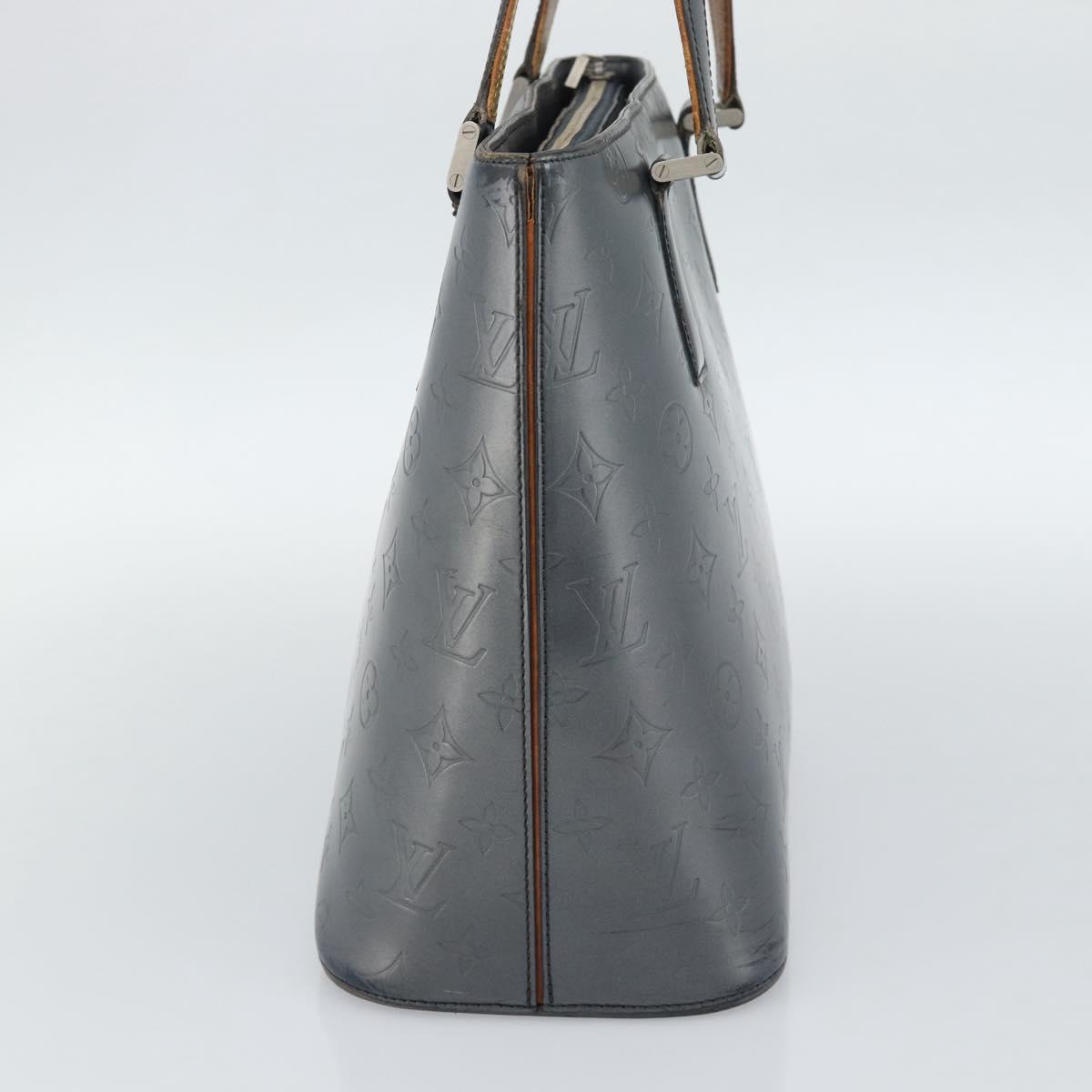 LOUIS VUITTON Monogram Mat Stockton Tote Bag Noir M55112 LV Auth BA13502