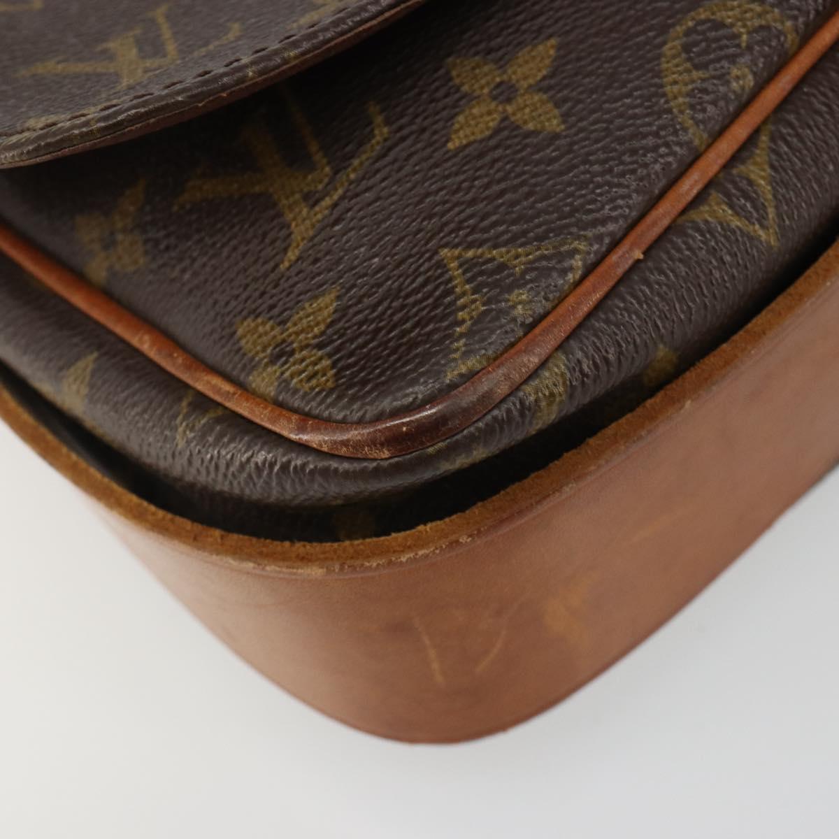 LOUIS VUITTON Monogram Cartouchiere MM Shoulder Bag M51253 LV Auth BA13507
