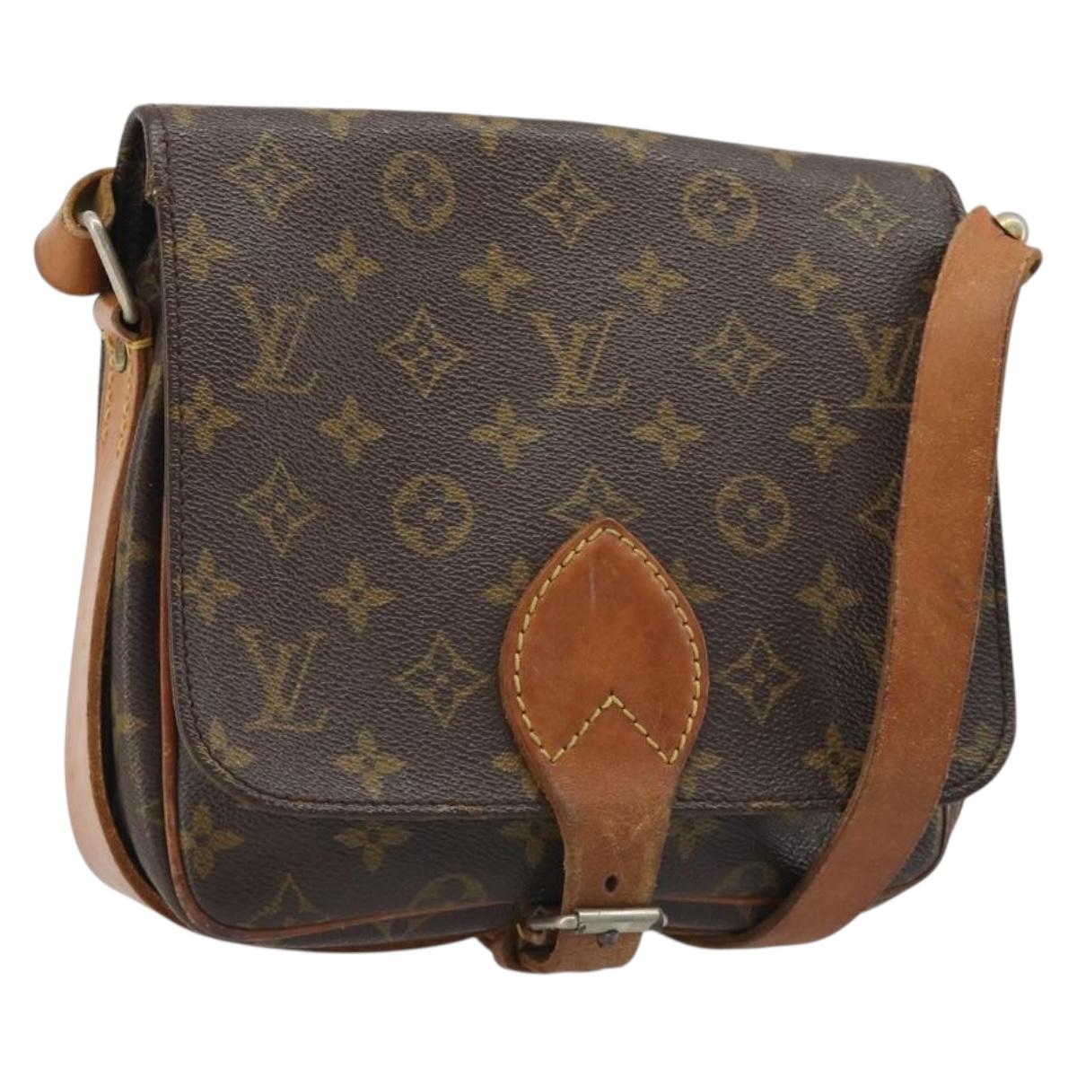 LOUIS VUITTON Monogram Cartouchiere MM Shoulder Bag M51253 LV Auth BA13507