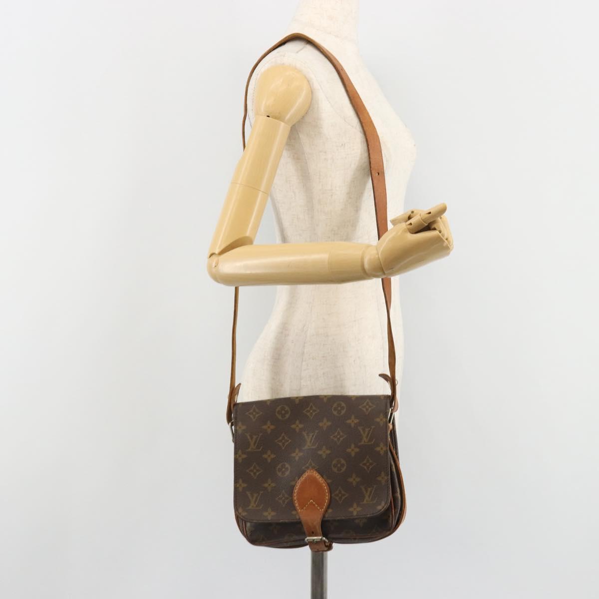 LOUIS VUITTON Monogram Cartouchiere MM Shoulder Bag M51253 LV Auth BA13507