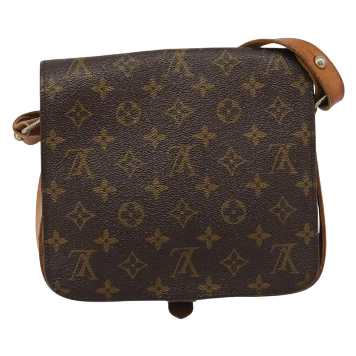 LOUIS VUITTON Monogram Cartouchiere MM Shoulder Bag M51253 LV Auth BA13507