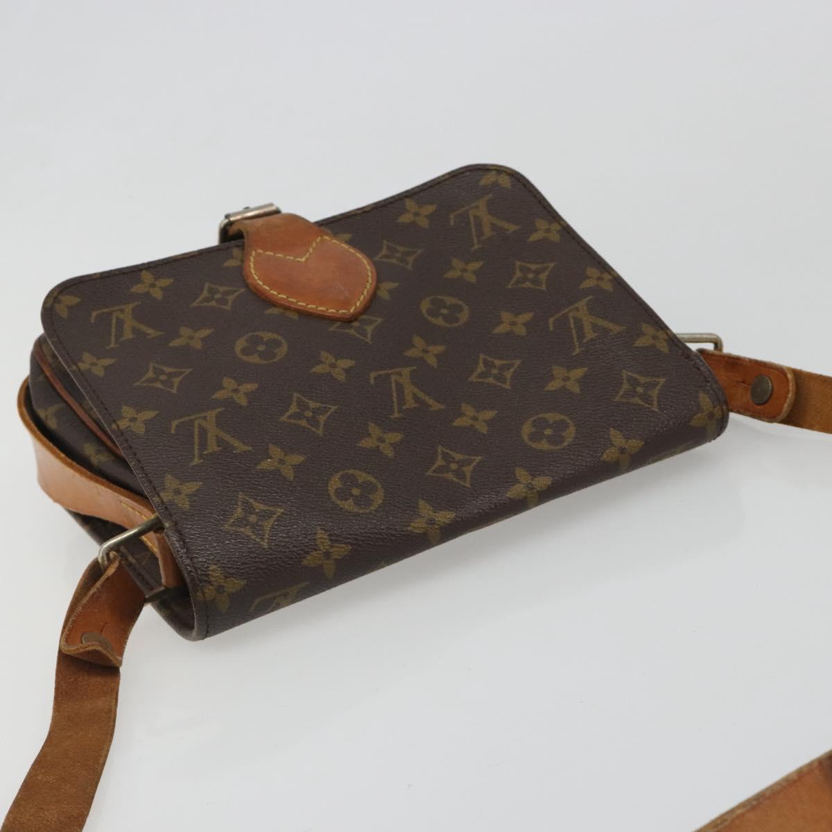 LOUIS VUITTON Monogram Cartouchiere MM Shoulder Bag M51253 LV Auth BA13507