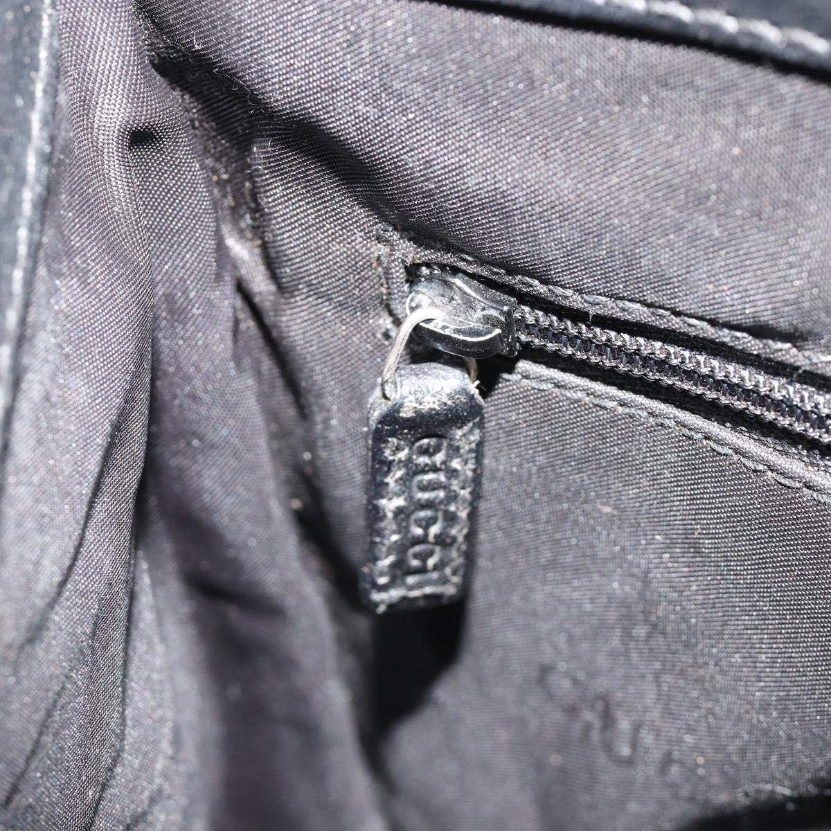 GUCCI GG Canvas Jackie Tote Bag Black Silver 002 1073 Auth BA13509A
