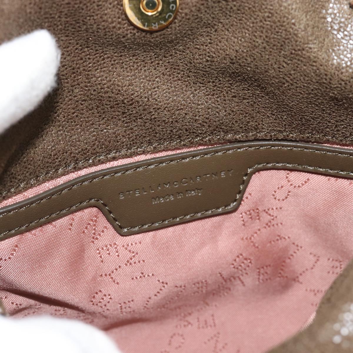 Stella MacCartney Chain Falabella Bag Suede 2way Brown Gold 512064 Auth BA13513V