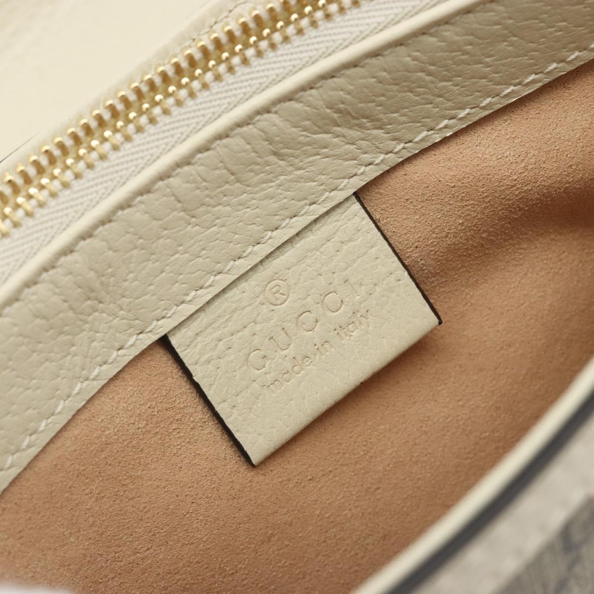 GUCCI GG Supreme Children's Bag PVC Leather Beige Gold 625782 Auth BA13514V