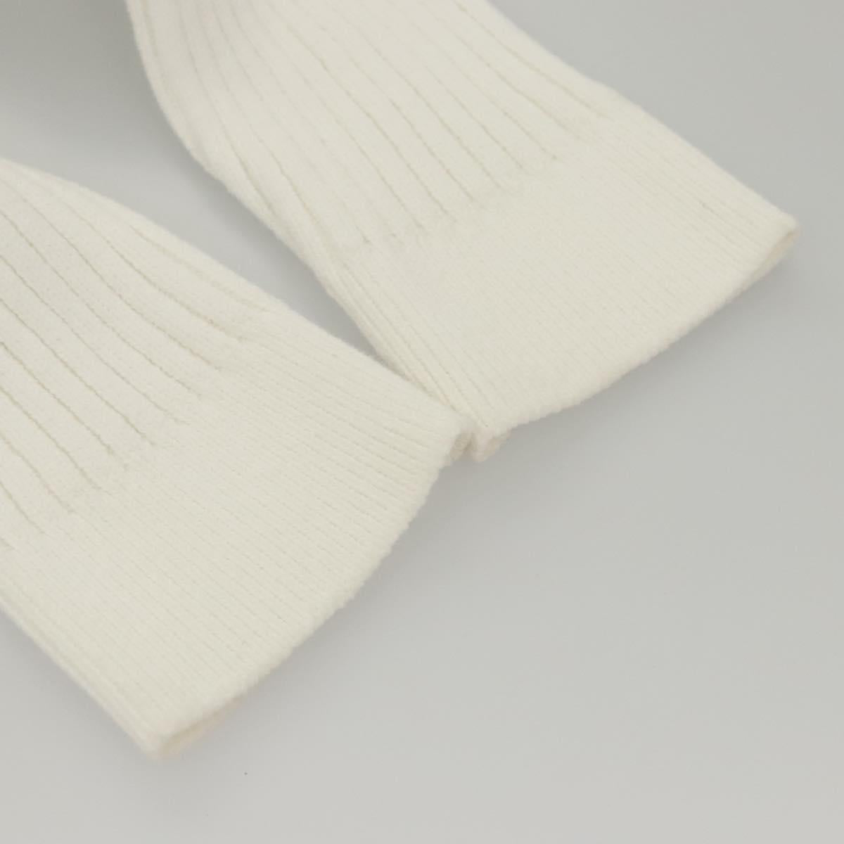 CHANEL One Piece Knitted Fabrics White CC Auth BA1351M