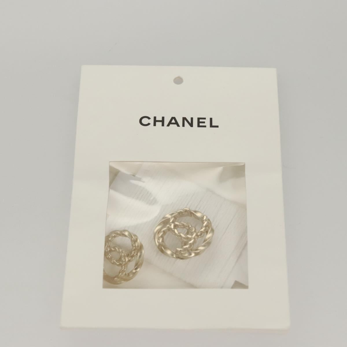 CHANEL One Piece Knitted Fabrics White CC Auth BA1351M