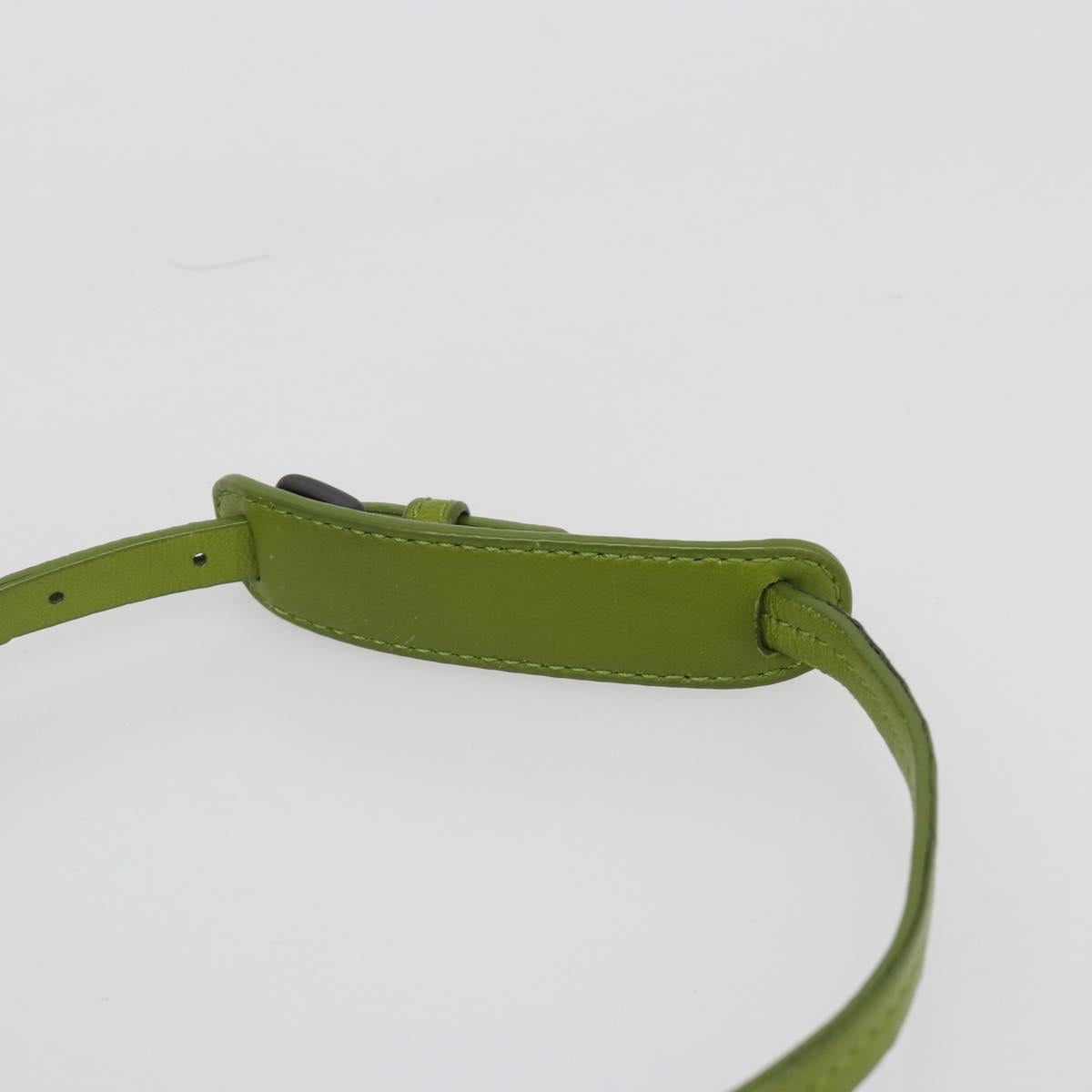 BOTTEGA VENETA INTRECCIATO Shoulder Bag Leather Green Auth BA13520V