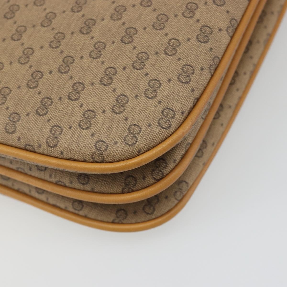 GUCCI Micro GG Supreme Shoulder Bag PVC Beige Gold 004 106 0024 Auth BA13521A