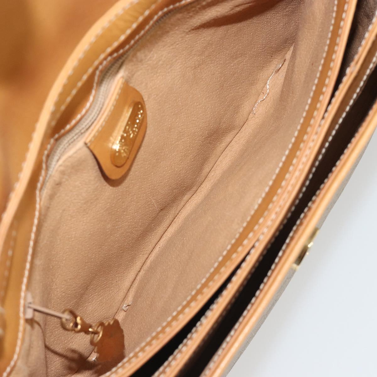 GUCCI Micro GG Supreme Shoulder Bag PVC Beige Gold 004 106 0024 Auth BA13521A