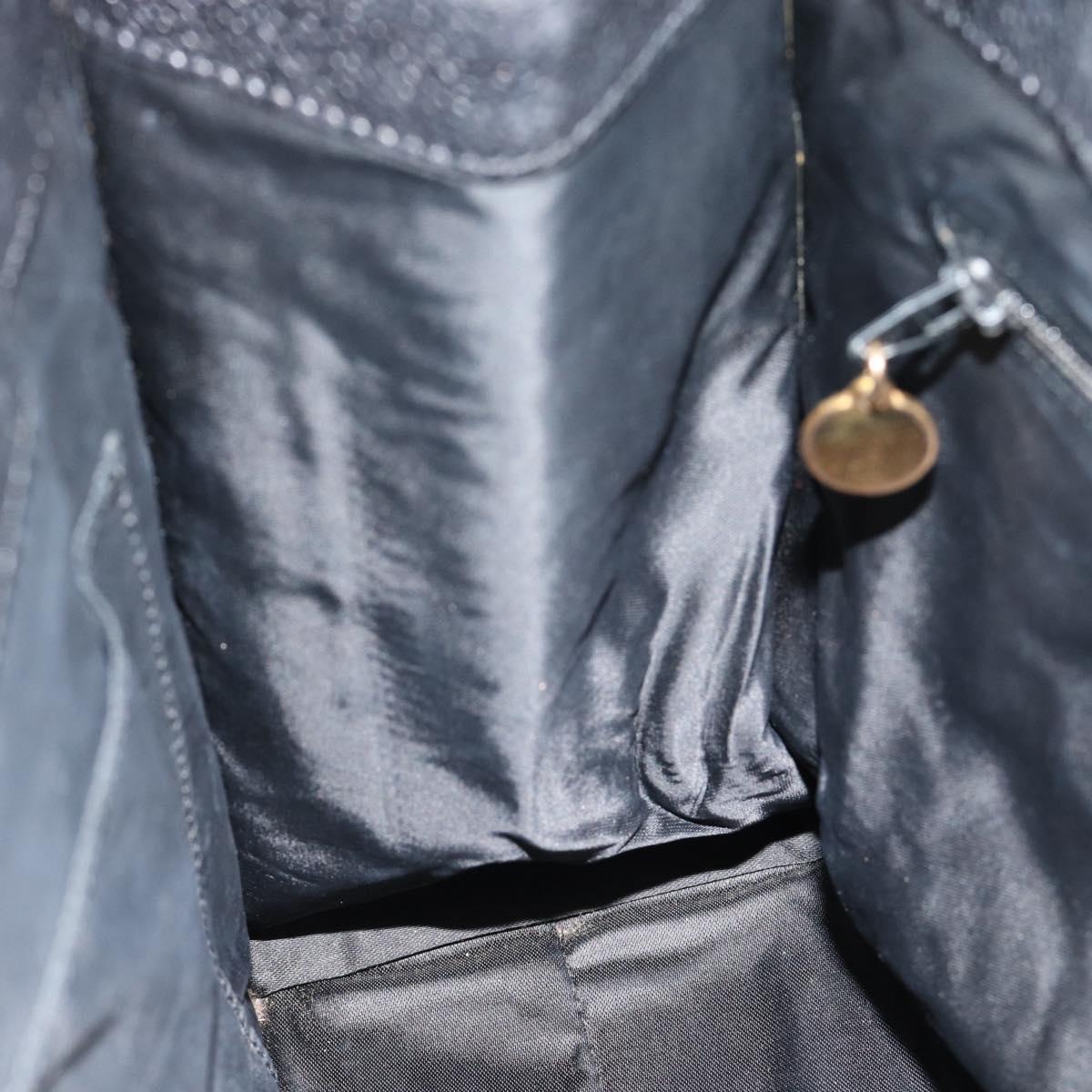 CHANEL Chain Matelasse Shoulder Bag Caviar Skin Black Gold CC Auth BA13522A