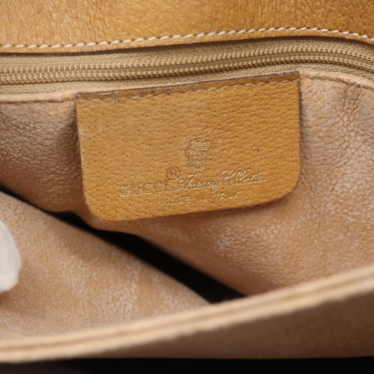 GUCCI Micro GG Supreme Tote Bag Beige Gold 116.02 080 Auth BA13527