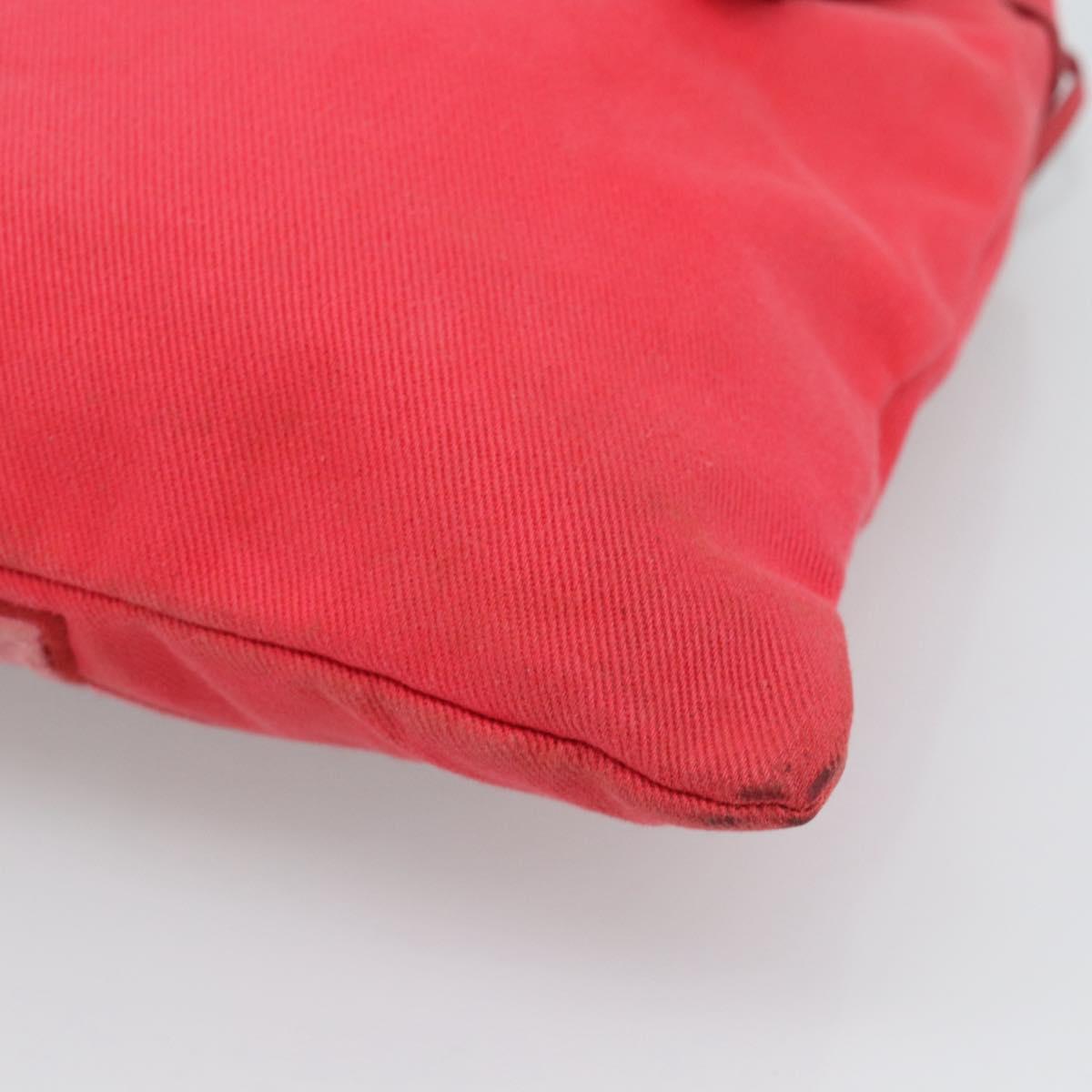 SAINT LAURENT Tote Bag Canvas Pink Silver Auth BA13528A