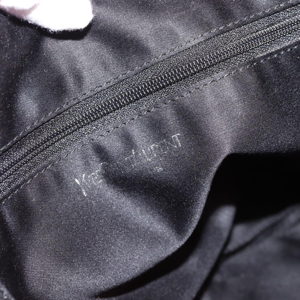 SAINT LAURENT Tote Bag Canvas Pink Silver Auth BA13528A